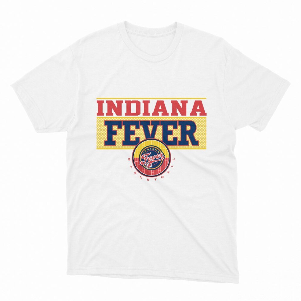 WNBA Indiana Fever Half Court White T-Shirt